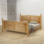 ZNTS Bed Frame without Mattress Mexican Pine Corona Range 160x200 cm 243751