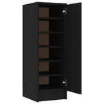 ZNTS Shoe Cabinet Black 32x35x92 cm Engineered Wood 808973