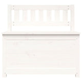ZNTS Bench White 80x41x77 cm Solid Wood Pine 823550