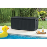 ZNTS Keter Garden Storage Box Capri 302 L Anthracite Ecom 407756