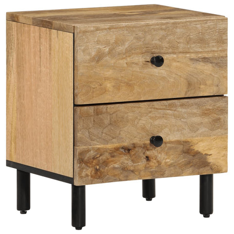 ZNTS Bedside Cabinet 40x33x46 cm Solid Wood Mango 356889