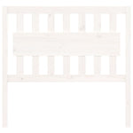 ZNTS Bed Headboard White 105.5x4x100 cm Solid Wood Pine 818556