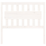 ZNTS Bed Headboard White 105.5x4x100 cm Solid Wood Pine 818556