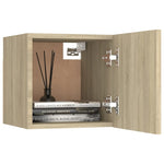 ZNTS Bedside Cabinets 2 pcs Sonoma Oak 30.5x30x30 cm Engineered Wood 3079716