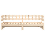 ZNTS Pull-out Day Bed without Mattress 2x cm Solid Wood 840391