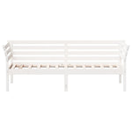 ZNTS Day Bed without Mattress White 90x190 cm Single Solid Wood Pine 842879