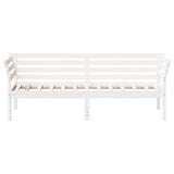 ZNTS Day Bed without Mattress White 90x190 cm Single Solid Wood Pine 842879