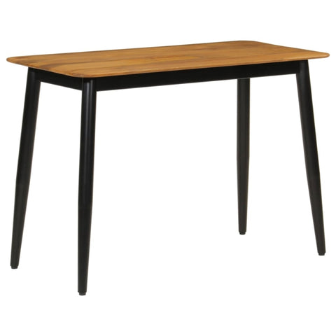 ZNTS Dining Table 112x52x76 cm Solid Wood Mango and Iron 356978