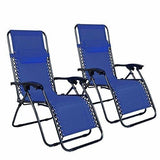 ZNTS 2pcs Plum Blossom Lock Portable Folding Chairs with Saucer Blue 29768767