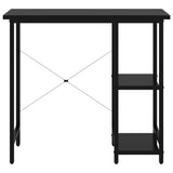 ZNTS Computer Desk Black 80x40x72 cm MDF and Metal 20554