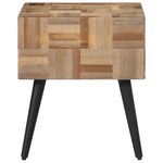 ZNTS Side Table 40x40x45 cm Solid Reclaimed Teak 358522