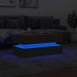 ZNTS Coffee Table with LED Lights Sonoma Oak 90x50x40 cm 839863