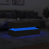 ZNTS Coffee Table with LED Lights Sonoma Oak 90x50x40 cm 839863