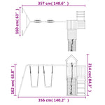 ZNTS Outdoor Playset Impregnated Wood Pine 3155839