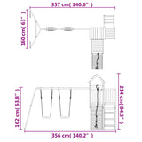 ZNTS Outdoor Playset Impregnated Wood Pine 3155839