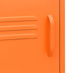 ZNTS Nightstand Orange 35x35x51 cm Steel 336219