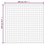 ZNTS Weighted Blanket Blue 200x200 cm 13 kg Fabric 350743
