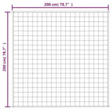 ZNTS Weighted Blanket Blue 200x200 cm 13 kg Fabric 350743