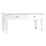 ZNTS Mirrored Coffee Table 106x45x45 cm Engineered Wood and Glass 348528