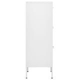 ZNTS Storage Cabinet White 42.5x35x101.5 cm Steel 336188