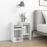 ZNTS Bedside Cabinets 2 pcs High Gloss White 50x30x51.5 cm Engineered Wood 806377