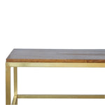 Rectangle Gold Coffee Table IN244