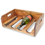 ZNTS Wine Racks 4 pcs for 16 Bottles Solid Reclaimed Wood 244491