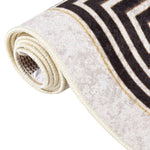 ZNTS Rug Washable 190x300 cm Light Beige Anti Slip 337950