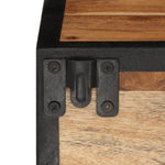 ZNTS Wall-mounted Bedside Cabinet 35x35x20 cm Solid Wood Acacia 372751