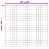ZNTS Weighted Blanket Grey 220x240 cm King 11 kg Fabric 3154790