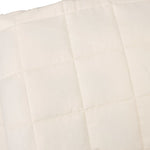 ZNTS Weighted Blanket Light Cream 137x200 cm Single 10 kg Fabric 3154817