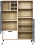 ZNTS Bergen Tall Sideboard/Wine Rack 400-405-033