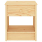 ZNTS Bedside Cabinet Light Wood 35x30x40 cm Solid Pinewood 322221