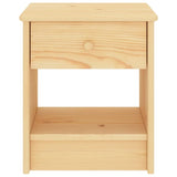 ZNTS Bedside Cabinet Light Wood 35x30x40 cm Solid Pinewood 322221