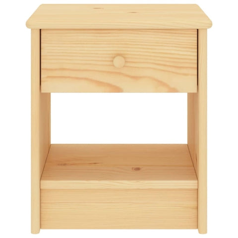 ZNTS Bedside Cabinet Light Wood 35x30x40 cm Solid Pinewood 322221