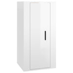 ZNTS 5 Piece TV Cabinet Set High Gloss White Engineered Wood 3188616