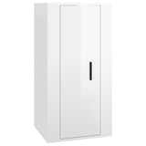 ZNTS 5 Piece TV Cabinet Set High Gloss White Engineered Wood 3188616