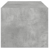 ZNTS Coffee Table with Glass Doors Concrete Grey 102x50x42 cm 836416