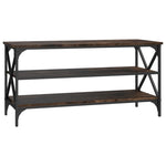 ZNTS TV Cabinet Smoked Oak 100x40x50 cm Engineered Wood 825794