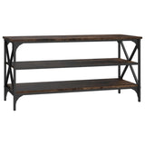 ZNTS TV Cabinet Smoked Oak 100x40x50 cm Engineered Wood 825794