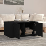 ZNTS Coffee Table Black 80x50x36 cm Engineered Wood 816513