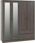 ZNTS Lisbon 4 Door Wardrobe 100-101-123