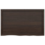 ZNTS Wall Shelf Dark Brown 100x60x cm Treated Solid Wood Oak 363810