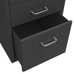 ZNTS Mobile File Cabinet Anthracite 28x41x69 cm Metal 335915