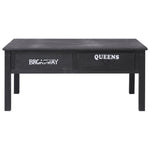 ZNTS Coffee Table Black 100x50x45 cm Wood 284141