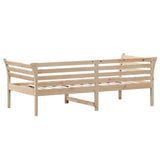 ZNTS Day Bed without Mattress 90x200 cm Solid Wood Pine 842870