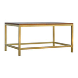 Rectangle Gold Coffee Table IN244