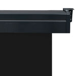 ZNTS Balcony Side Awning 105x250 cm Black 48412