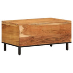 ZNTS Coffee Table 80x50x40 cm Solid Wood Acacia 356859