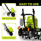 ZNTS Electric 1500W Tiller, Upgraded Foldable Garden Soil Cultivator Rotavator with 6 Sharp Blades, 40cm 30875674